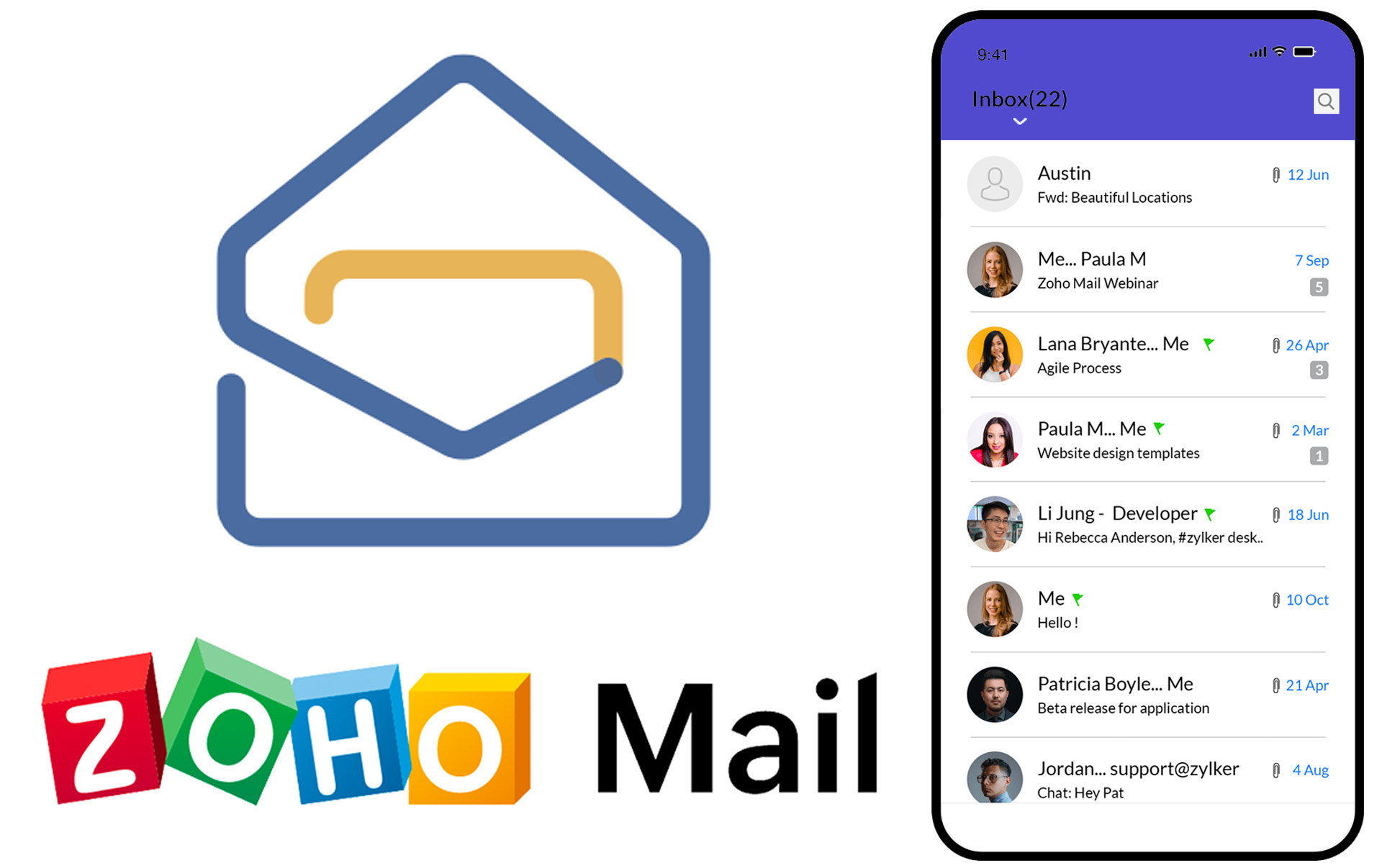 Correos profesionales Zoho